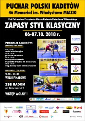 PUCHAR POLSKI KADETÓW - 46 MEMORIAŁ im. WŁADYSŁAWA MIAZIO